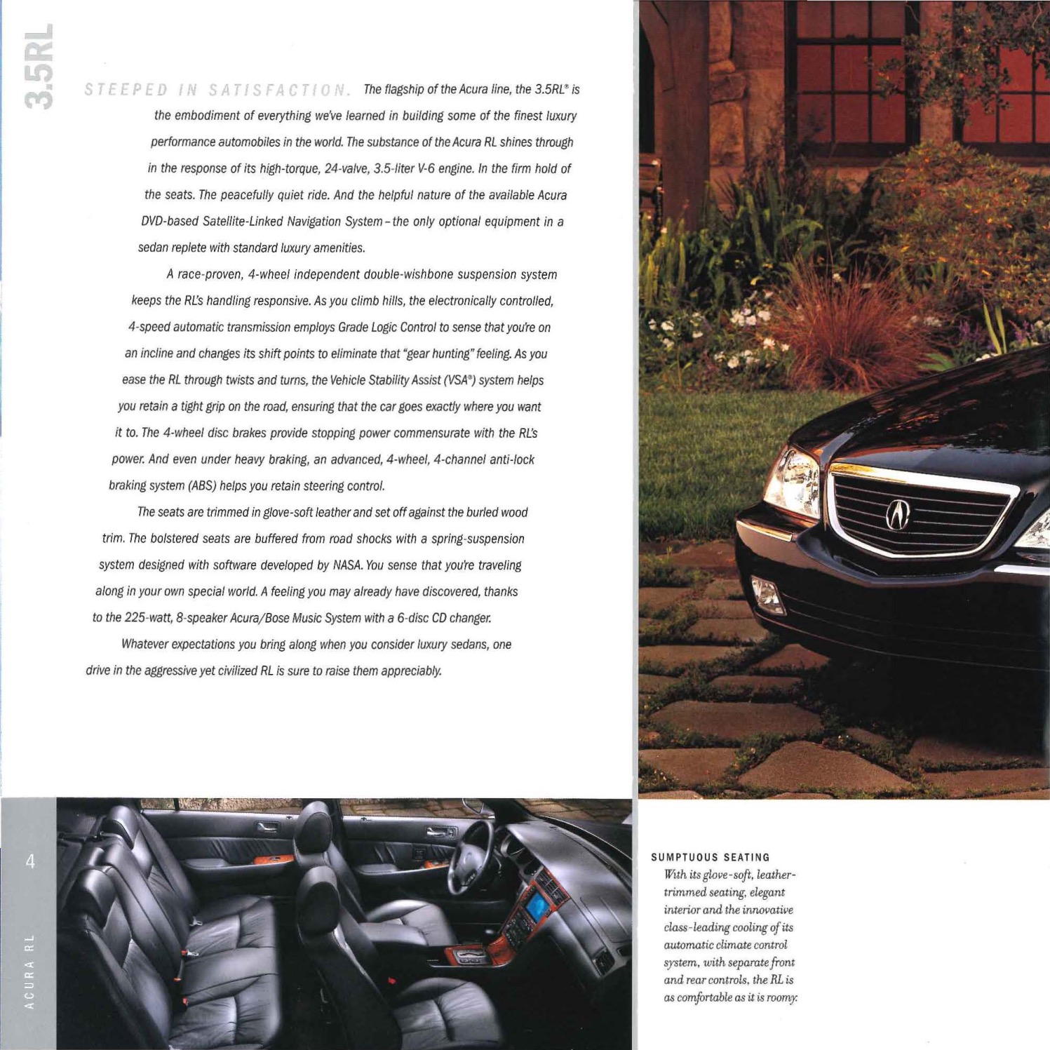 2001 Acura Brochure Page 4